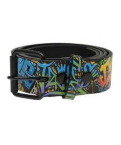 Boys graffiti printed belt