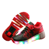 red roller shoe with led lights impact driven