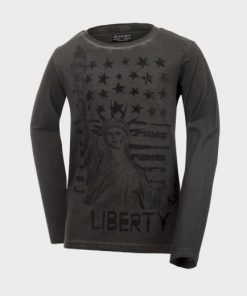 boys long sleeve statue of liberty shirt