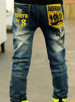 boys Rocker style jeans back