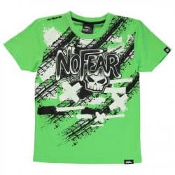 boys no fear t-shirt green