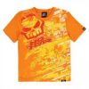 No Fear orange boys t-shirt with tyre marks