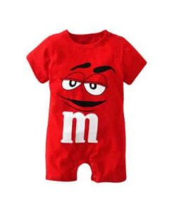 Cartoon boys romper suit red style