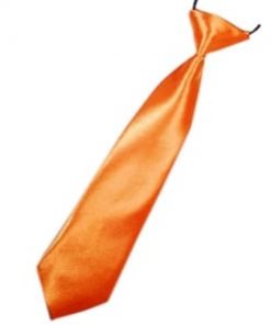 Childs tie silk orange