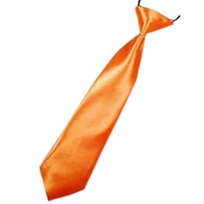 Childs tie silk orange