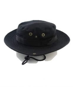 wide brimmed hat black