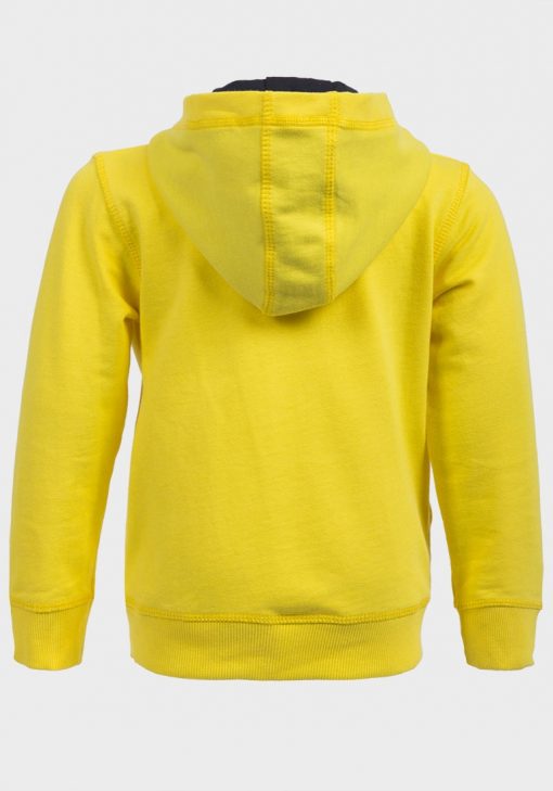 Baby boys hoodie yellow back side