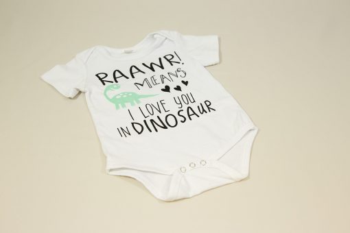 dinosaur baby bodysuit