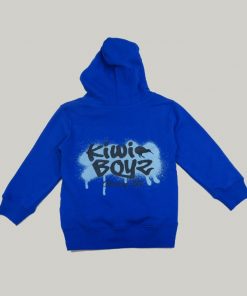 Kiwi Boyz hoodie with logo on the back for size 4 and 6