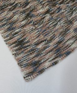 Neutrals baby blanket with weave pattern