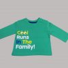 Infant long sleeve tshirt with printing to front only