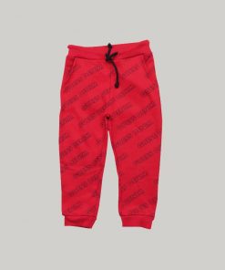 Red boys trackpants
