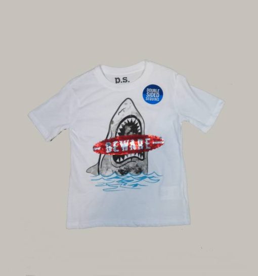 Shark sequin t-shirt