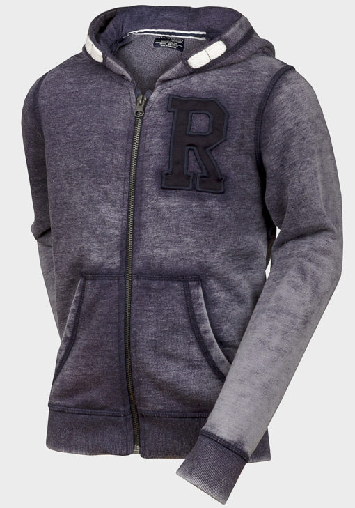 R kids hoodie grey