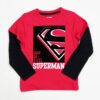Superman L/S T-shirt with embossed image