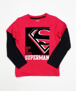 Superman L/S T-shirt with embossed image